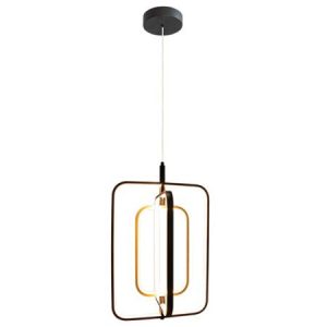 M205496-GB LED visilica zlatno-crno-bela 3000-6000K Mitea Lighting