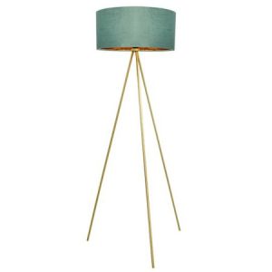 M54 podna lampa E27 zlatno-zelena Mitea Lighting