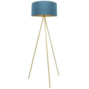 M55 podna lampa E27 zlatno-plava Mitea Lighting