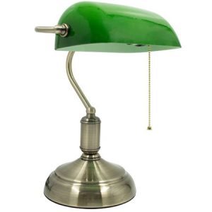 M1055 1xE27 max.40W zelena bankarska stona lampa Mitea Lighting