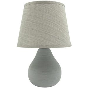 M1013 siva 1x40W E14 keramicka stona lampa Mitea Lighting