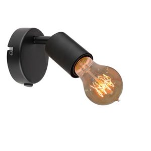 M190110 P crna spot lampa sa prekidacem 1xE27 40W Mitea Lighting