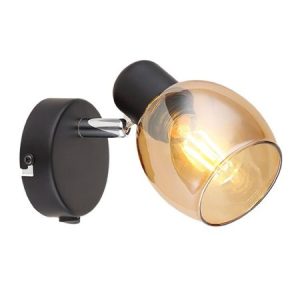 M195110 P crna+braon spot lampa sa prekidacem 1xE14 40W Mitea Lighting