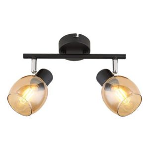 M195120 crna+braon spot lampa 2xE14 40W Mitea Lighting