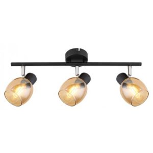 M195130 crna+braon spot lampa 3xE14 40W Mitea Lighting