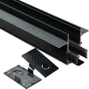 Šina 2m 12mm slim ugradna crna za 48V LED magnetnu rasvetu Mitea Lighting