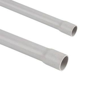 ME-PVC 16mm kruta kablovska cev sa prosirenjem 3m siva 320N IP67 Mitea electric