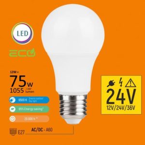 LED sijalica ECO E27 12W A60 12/24/36V Mitea Lighting