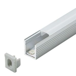 MA7890-A SIVI Aluminijumski profil za LED trake 7.8x9x2000mm nadgradni sa difuzorom 2m Mitea Lighting