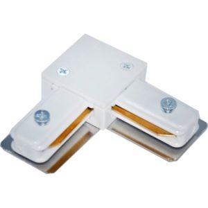 Konektor beli metalni ugaoni L za LED i GU10 sinski refllektor 220V Mitea Lighting