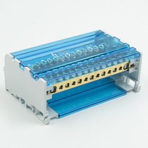 ME-FJ415/100B Modularni razdelni blok sa poklopcem (klema) PLAVA max.100A Mitea Electric