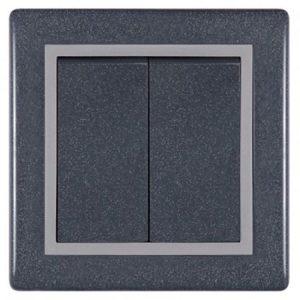 Aling serijski prekidac antracit sivi 606.212 Prestige