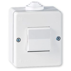 Aling naizmenicni plasticni prekidac beli IP55 214 OG