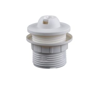 Aling grlo E27 za luster sa obodom bezvijacno belo za navoj M10*1 Ti80. 12023.O