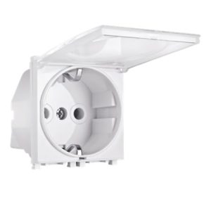 Aling E-2M Priključnica šuho sa poklopcem bela 16A 74153.0T EXPERIENCE