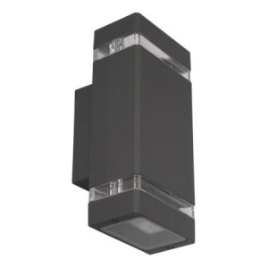 M035 A ANTRACIT SIVA 2xGU10 max.35W lampa zidna IP44 Mitea Lighting