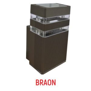 M036 II B BRAON dva reda 1xGU10 max.35W zidna lampa IP44 Mitea Lighting