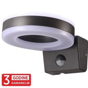 M272-92B-S 20W IP65 LED crna zidna lampa sa IR senzorom pokreta 3Y Mitea Lighting