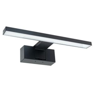 M209452 6500K IP44 LED Zidna lampa kupatilska crna 3u1 6W 300x128x51mm Mitea Lighting