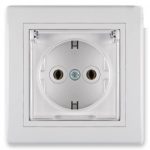 Aling priključnica šuho II sa providnim poklopcem bela 603.00 IP54 Prestige