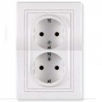 Aling priključnica šuho II dupla bela 604.00 Prestige