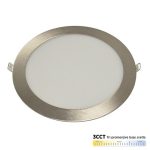 M18UO-SN-CCT 18W 3000~6500K saten nikl ugradni okrugli LED panel Mitea Lighting