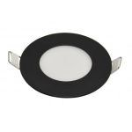 M3UO-BK 3W 6500K crni ugradni okrugli LED panel Mitea Lighting