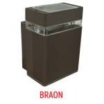 M036 B Max.1x35W braon IP44 1xGU10 zidna lampa Mitea Lighting