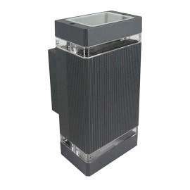 M035 A Max.35W antracit siva IP44 2xGU10 lampa zidna Mitea Lighting