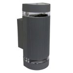 M037 A Max.35W antracit siva IP44 2xGU10 lampa zidna Mitea Lighting