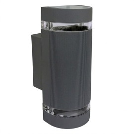 M037 A Max.35W antracit siva IP44 2xGU10 lampa zidna Mitea Lighting