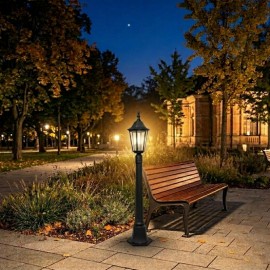 M2002-SV Max.1x60W crni IP44 E27 baštenska lampa - fenjer Mitea Lighting