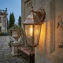 M2002-D Max.1x60W braon IP44 E27 baštenska lampa - fenjer Mitea Lighting