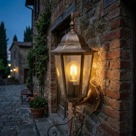 M2002-G Max.1x60W braon IP44 E27 baštenska lampa - fenjer Mitea Lighting