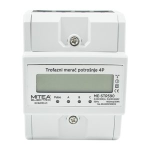 ME-STR590 100A trofazni merač potrošnje (strujomer) za DIN šinu 4P 400imp/kWh 3x230/400V Mitea Electric