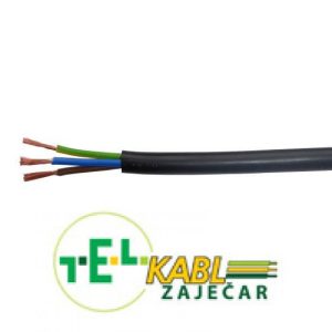 Kabl crni PPJ 3x1.5 Tel-kabl