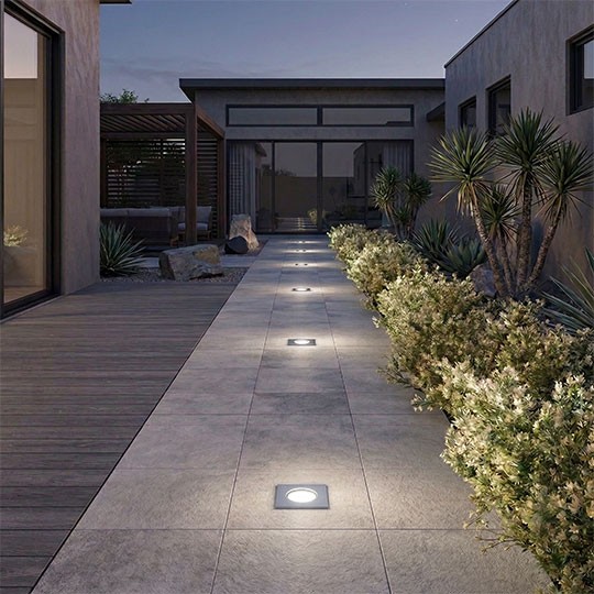 M845 K Max.1x50W saten hrom IP65 kvadratna GU10 lampa-spoljna ugradna Mitea Lighting - Slika 2