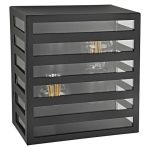 M947 C Max.60W crna IP54 2xE27 baštenska lampa zidna Mitea Lighting