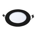 M6UO-BK 6W 6500K crni ugradni okrugli LED panel Mitea Lighting