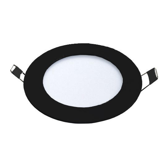 M6UO-BK 6W 6500K crni ugradni okrugli LED panel Mitea Lighting