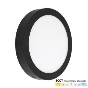 M30NO-BK-CCT 30W 3000~6500K crni nadgradni okrugli LED panel Mitea Lighting