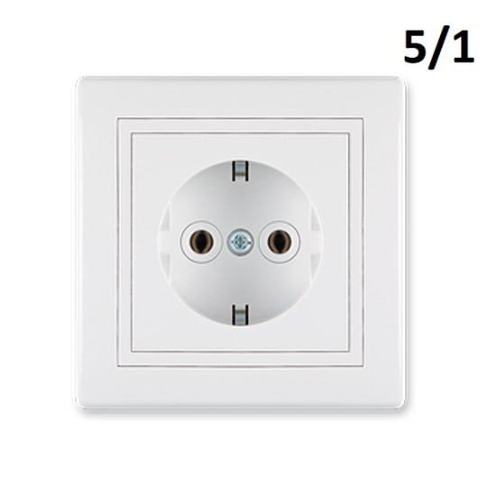 Aling PP priključnica suho II plastična bela PP630.00 5/1 Prestige