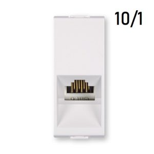 Aling 1M priključnica kompjuterska RJ45.Cat6 beli blok, 10/1 PP665.0 MODE