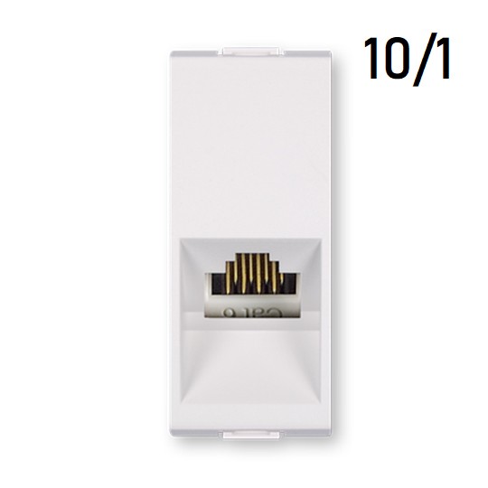 Aling 1M priključnica kompjuterska RJ45.Cat6 beli blok, 10/1 PP665.0 MODE