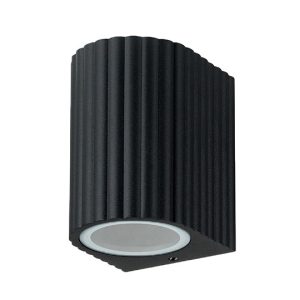 M955010 B CRNA baštenska lampa zidna 1xGU10 IP65 Mitea Lighting