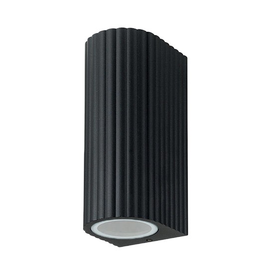 M955020 B CRNA baštenska lampa zidna 2xGU10 IP65 Mitea Lighting