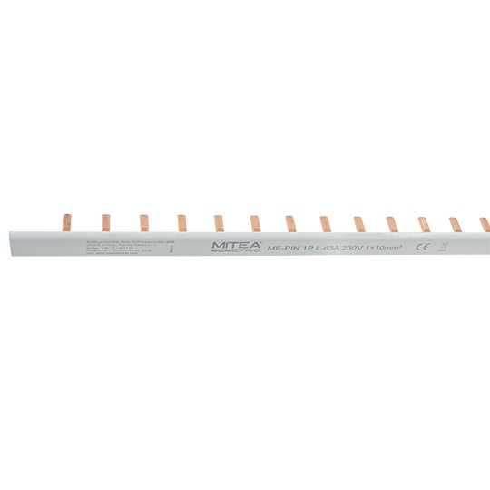 ME-PIN 1P L-63A izolovani bakarni češalj 230V/400V Mitea Electric
