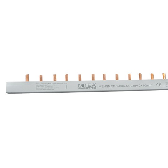 ME-PIN 3P T-63A-54 izolovani bakarni češalj 400V Mitea Electric
