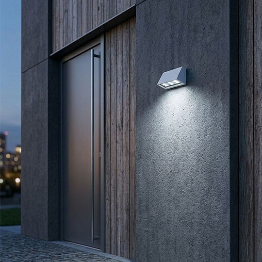 M953031 8W 6400K bela LED IP54 LED baštenska zidna lampa 540lm Mitea Lighting - Slika 2