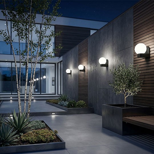 M999040 Max.1x60W bela IP44 E27 kugla zidna lampa Mitea Lighting - Slika 2
